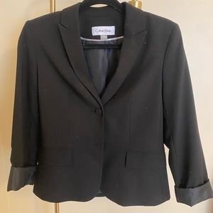Black Calvin Klein blazer, size 2.